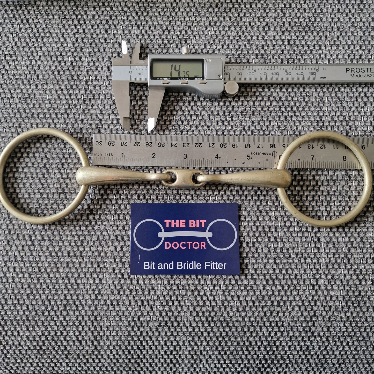 5.75" loose ring copper lozenge snaffle bit B1243