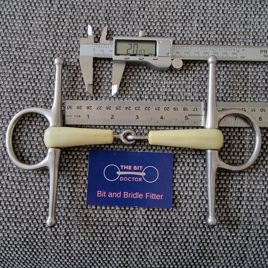 5.5" flexi full cheek jointed snaffle Bit B1004