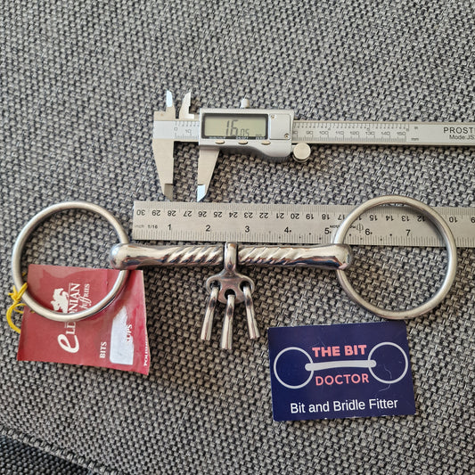 5" new Eldonian breaking bit with keys loose ring snaffle Bit B1709