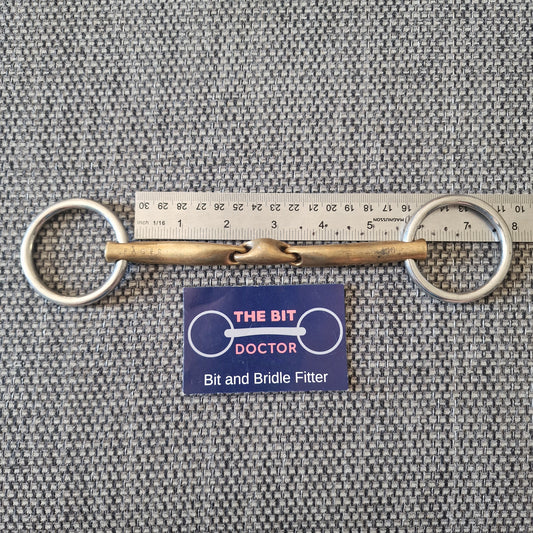 5.5" fager Celice Sweey copper lozenge loose ring bradoon snaffle Bit B1755