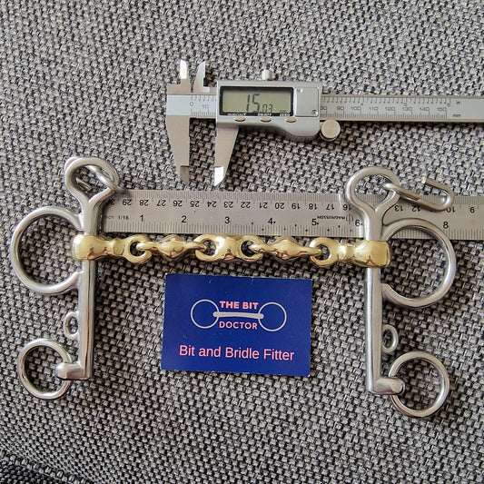 6" copper waterford pelham Bit B1629