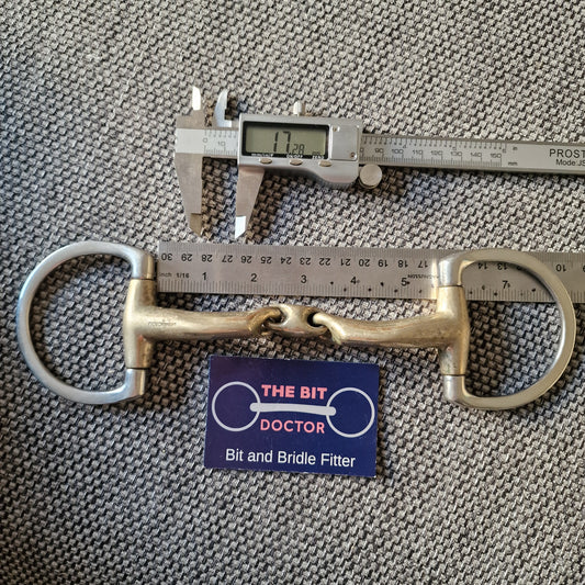 5.5" Sprenger Novocontact lozenge eggbutt d-ring snaffle Bit B1813