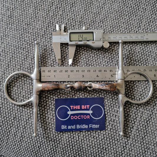 5.25" 135mm bombers elliptical lozenge full cheek snaffle Bit B1286