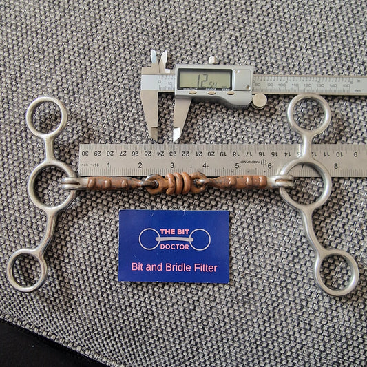 6" tom thumb gag sweet iron copper roller scrob bit B8