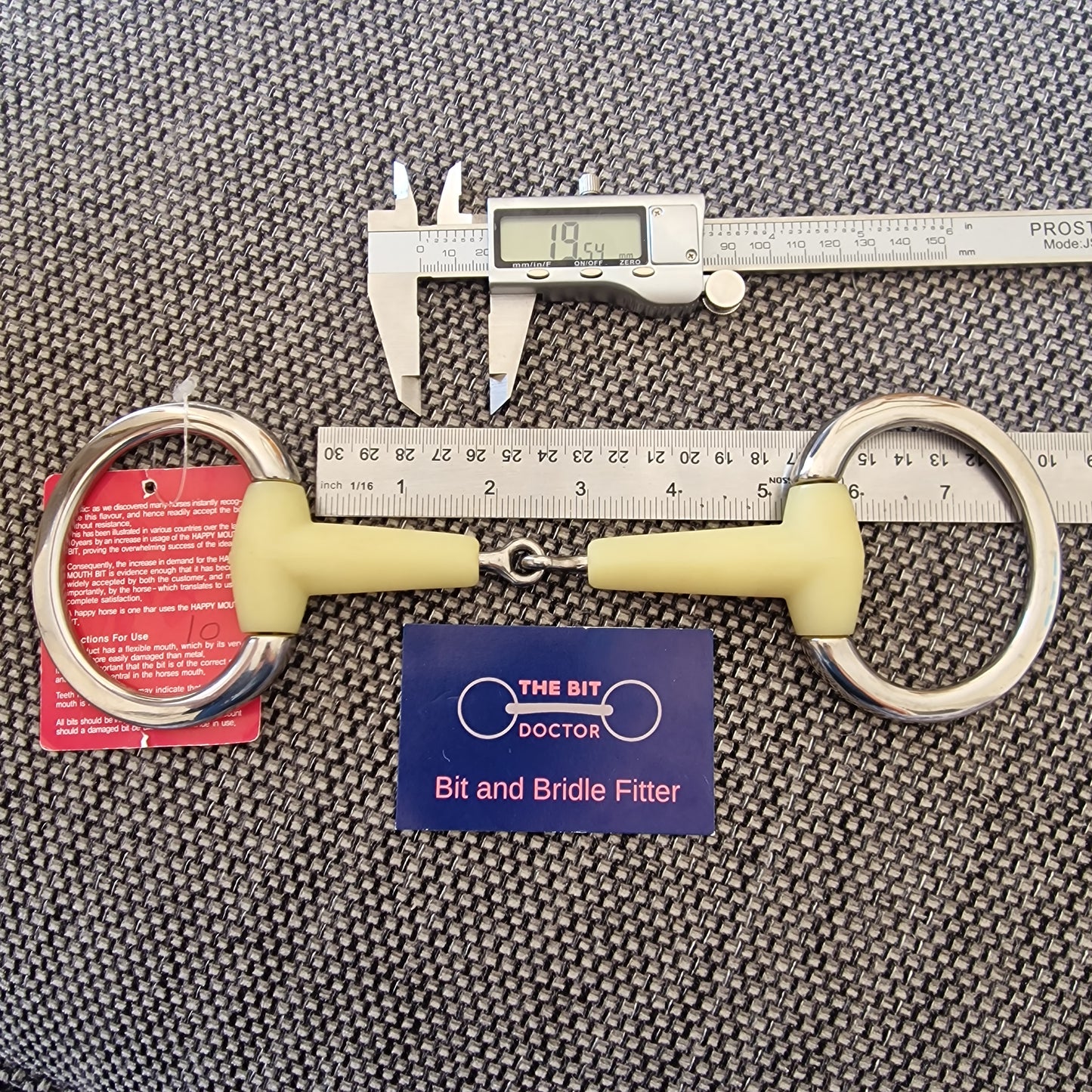 5" happy mouth jointed eggbutt snaffle Bit B1445