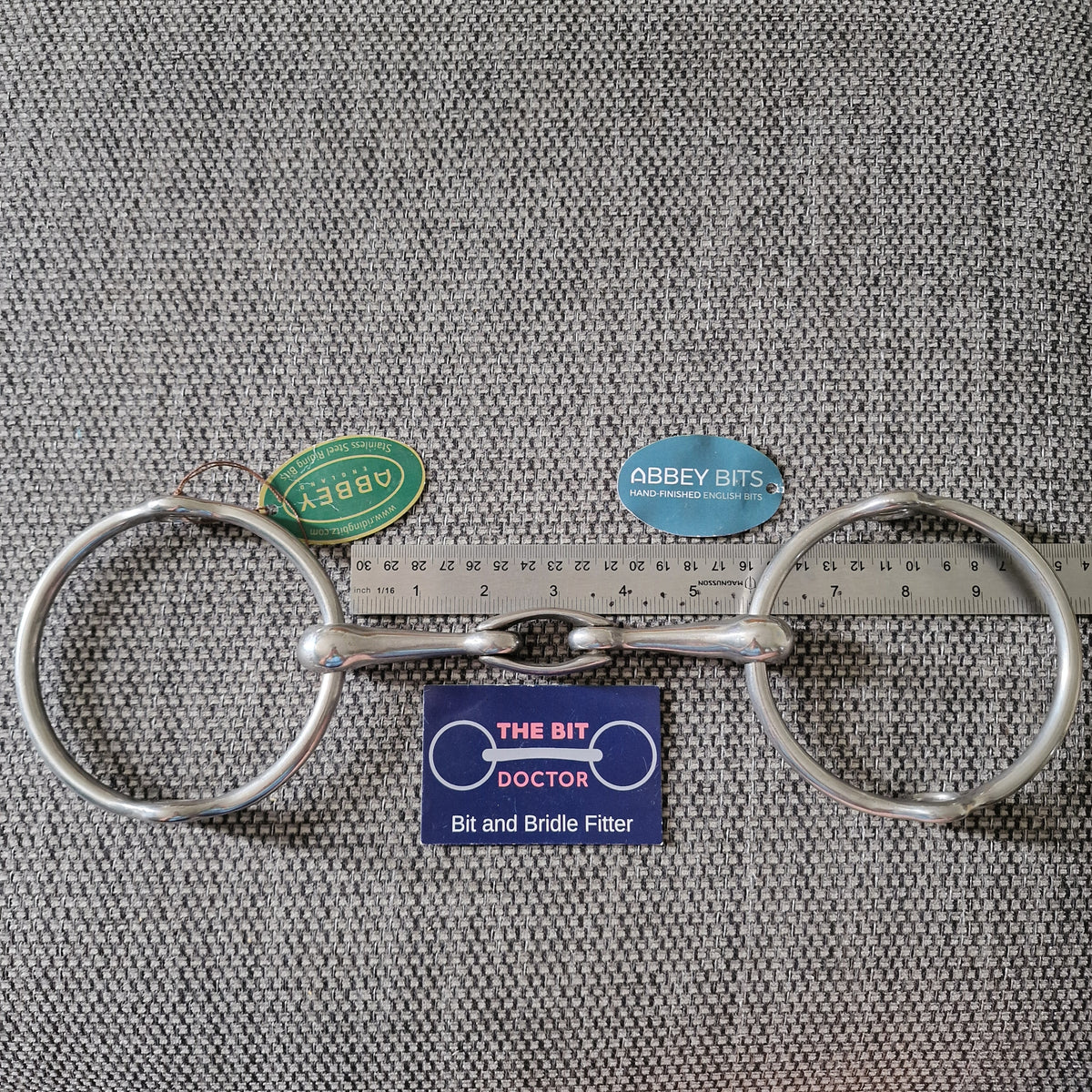 5.5" new abbey custom egglink large ring balding gag bit B863