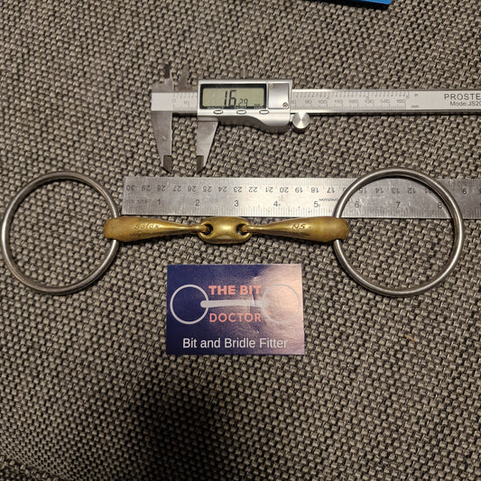 5.25" neue schule team up lozenge loose ring snaffle Bit B1565