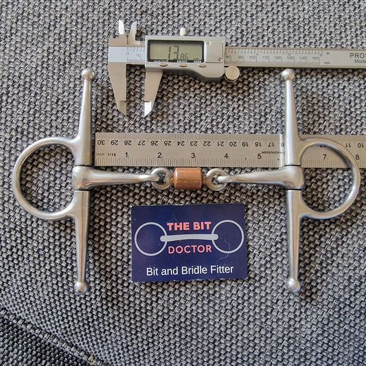 5.5" Full cheek copper roller link snaffle bit B180