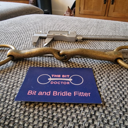 5.75" sprenger jointed trense demi anky loose ring bradoon snaffle Bit B1451