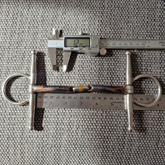 5.75" fager John lozenge full cheek snaffle bit B701