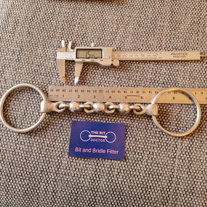 6.5" loose ring waterford snaffle Bit B1393