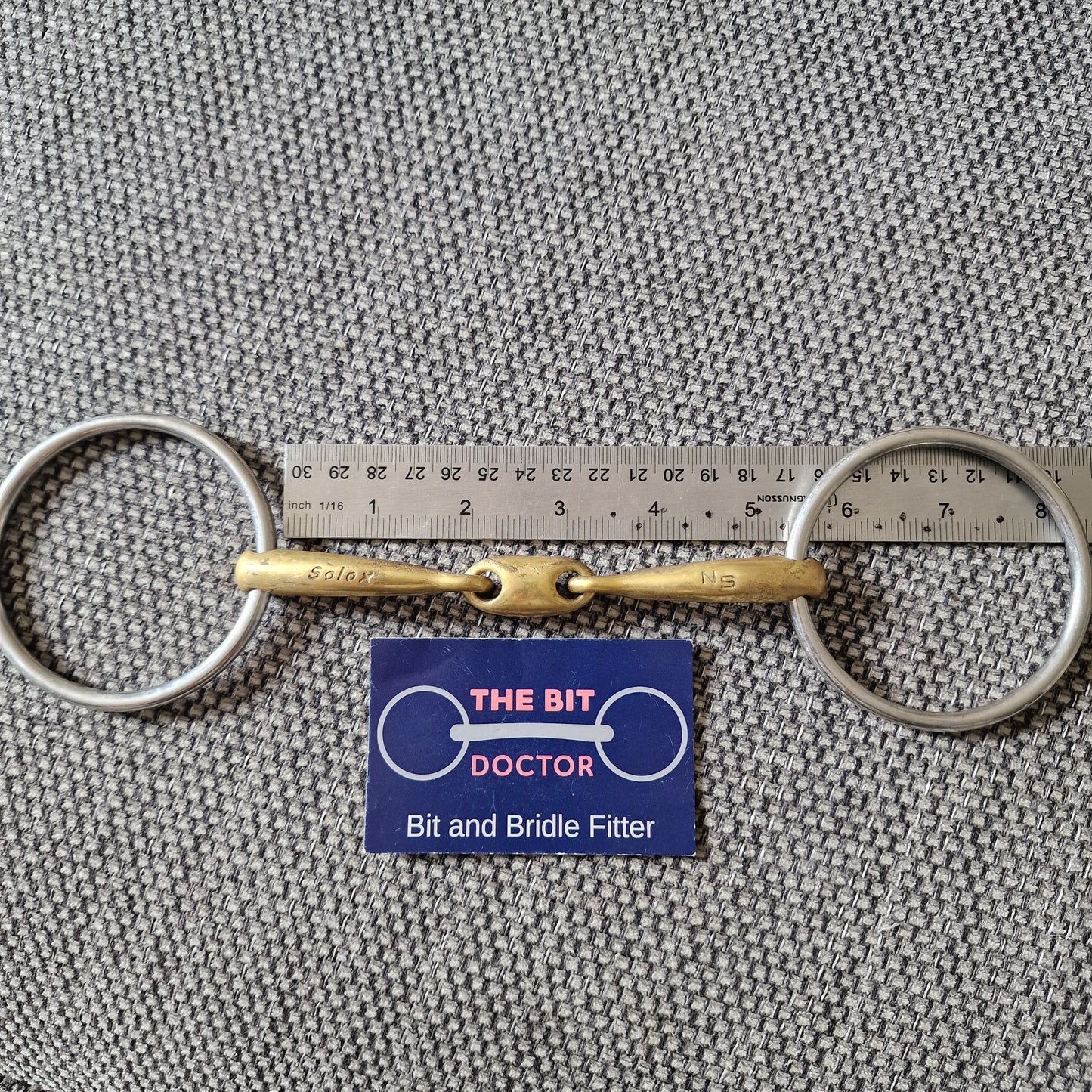 5.25" 12mm neue schule team up lozenge loose ring snaffle Bit B1826