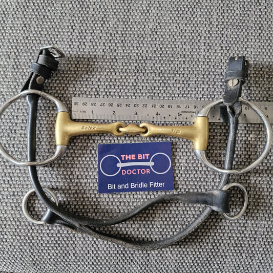 5.5" neue schule tranz angle lozenge cheltenham gag bit B19