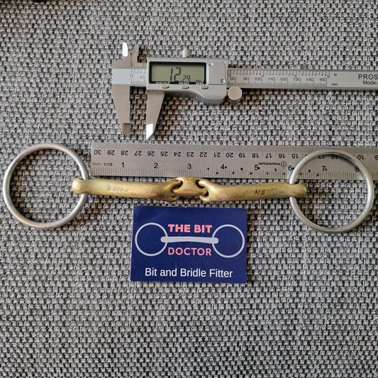5.75" Neue Schule verbindend Loose Ring Lozenge bradoon Snaffle bit B55