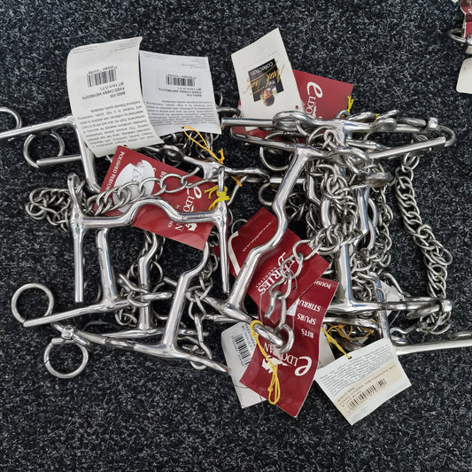 Clearance New Fixed Cheek Weymouth Double Bits