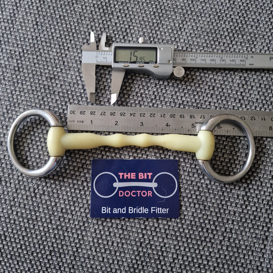 5" happy mouth mullen eggbutt bradoon snaffle bit B306
