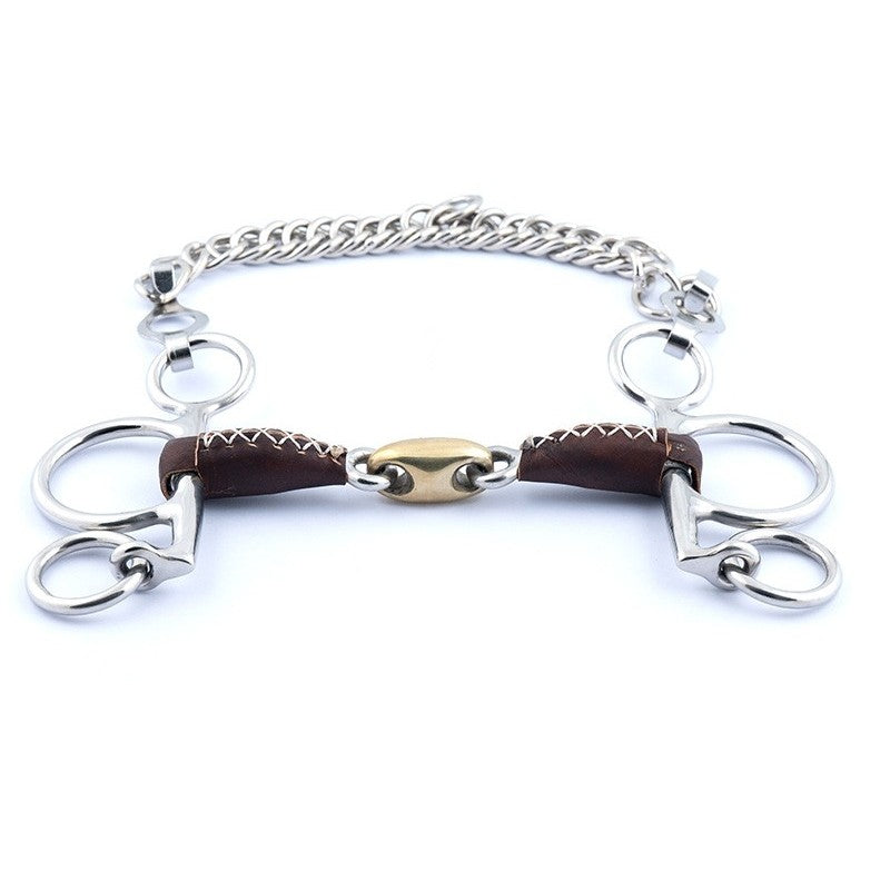 Jump'in Leather copper lozenge Baby Pelham Bit