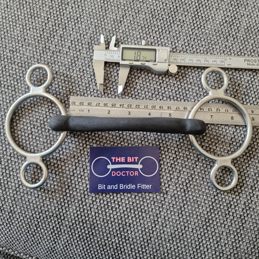 5.5" Custom flexi mullen 2 ring universal gag bit B576