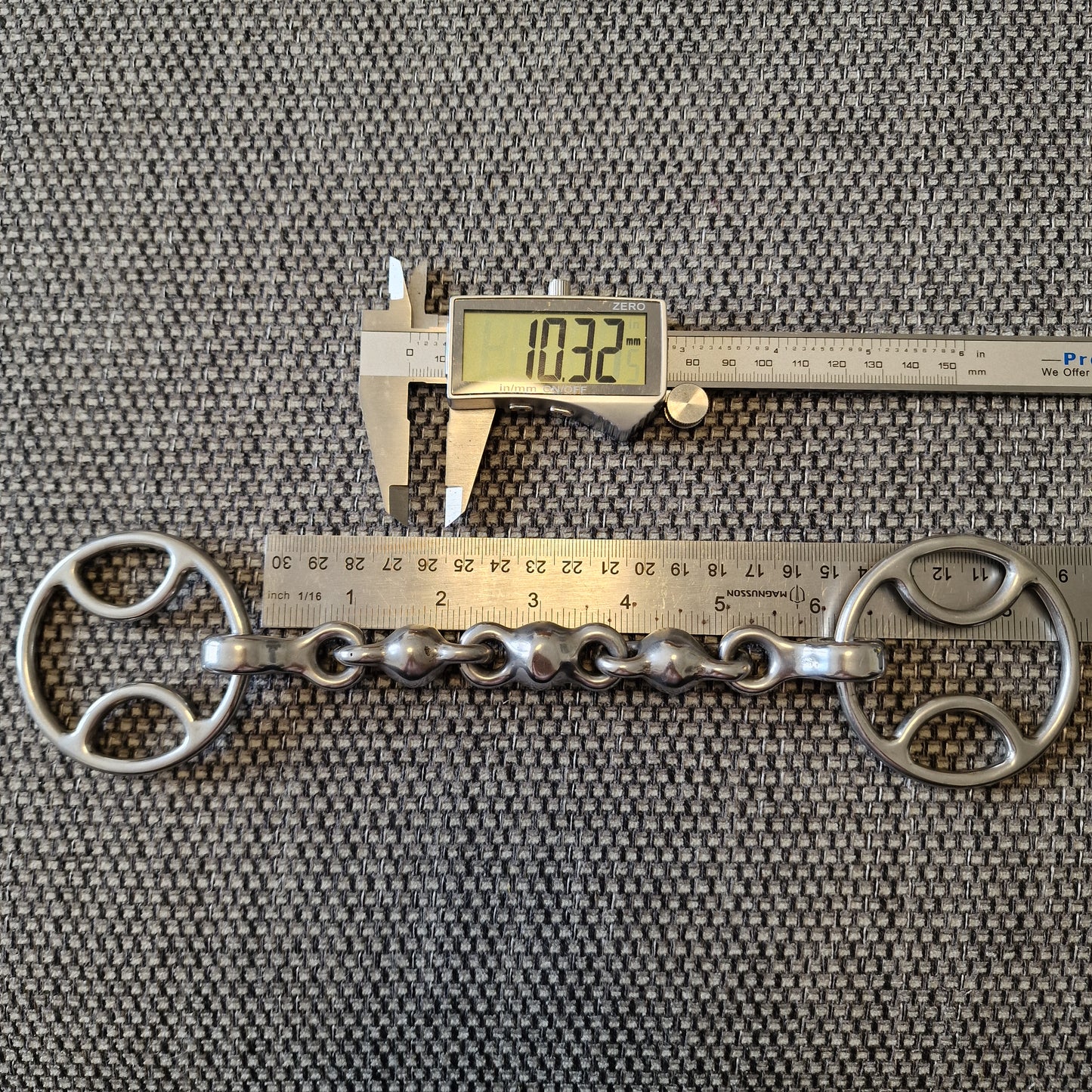 6" abbey custom made bradoon waterford bevel bit B818