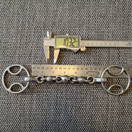 6" abbey custom made bradoon waterford bevel bit B818