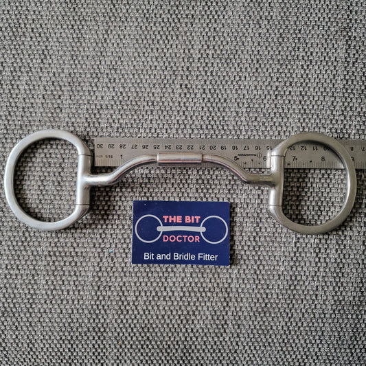 6" myler MB33-WL rare wide ported barrel Eggbutt Snaffle bit B426