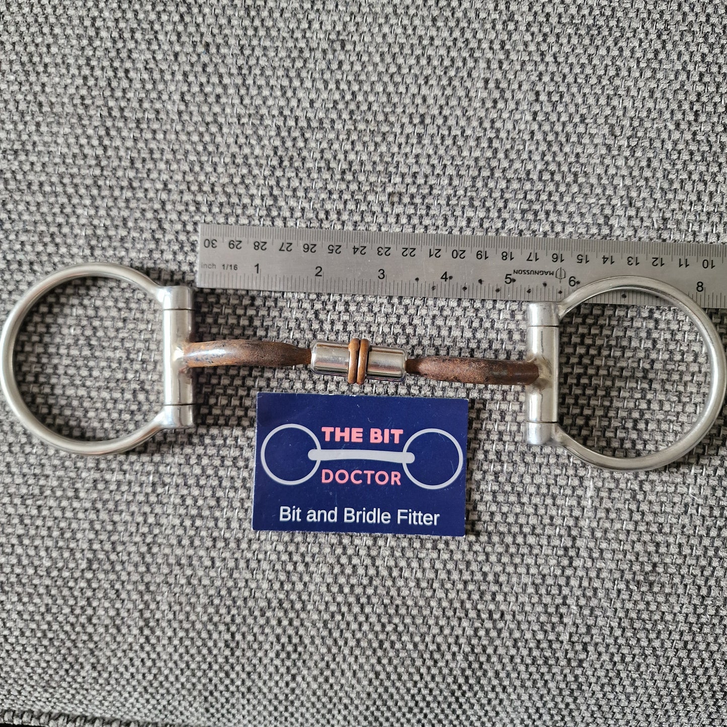 5" mullen barrel sweet iron d-ring snaffle Bit B1773