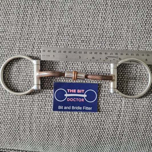5" mullen barrel sweet iron d-ring snaffle Bit B1773