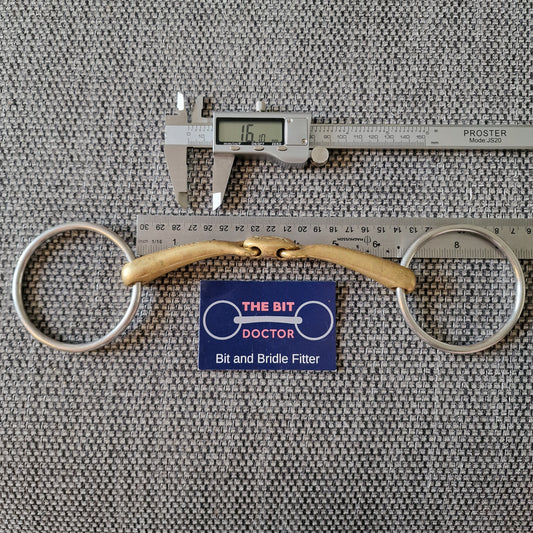 XL XXL 6" 6.5" neue schule turtle top loose ring snaffle bit B1238