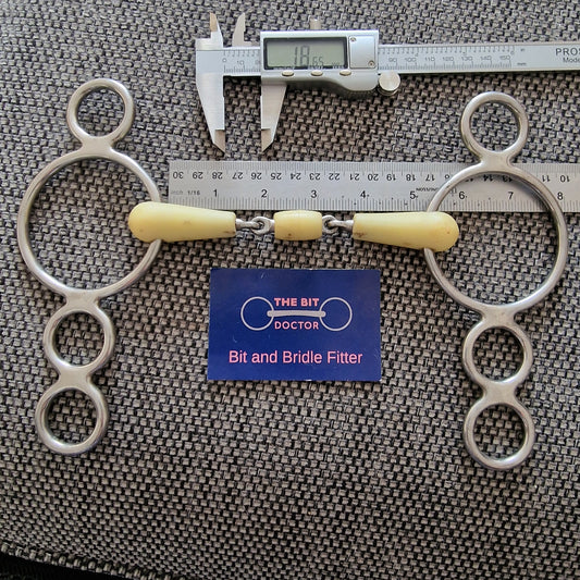 5" happy mouth lozenge roller dutch gag Bit B1545