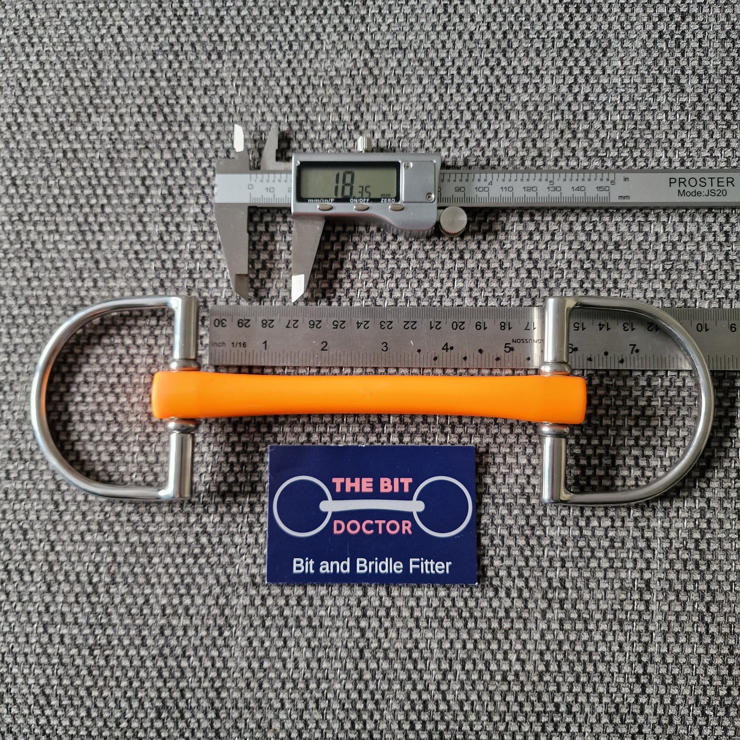 5.25" new Thermoplastic flexi mullen d-ring snaffle bit B621