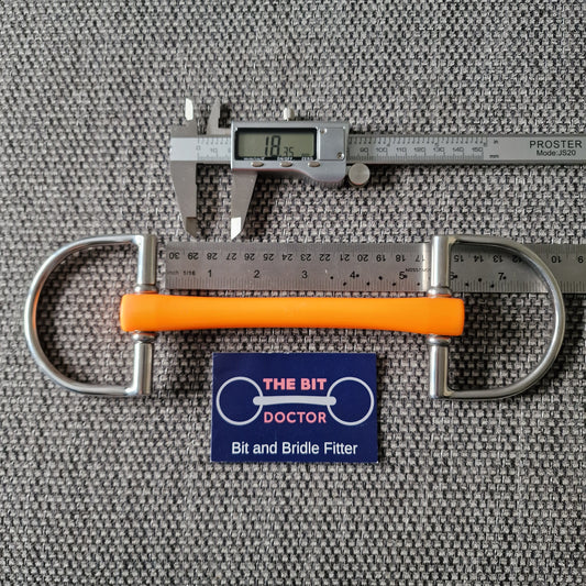 5.25" new Thermoplastic flexi mullen d-ring snaffle bit B621