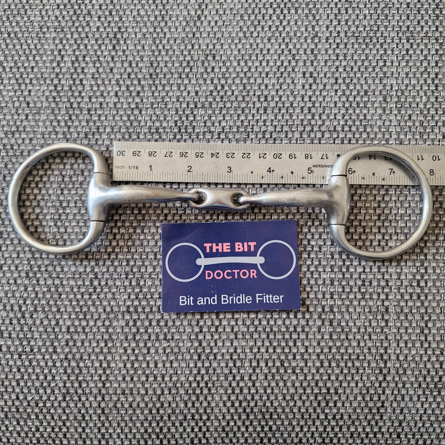 5.25" hilary vernon informed designs precision lozenge eggbutt snaffle Bit B1735