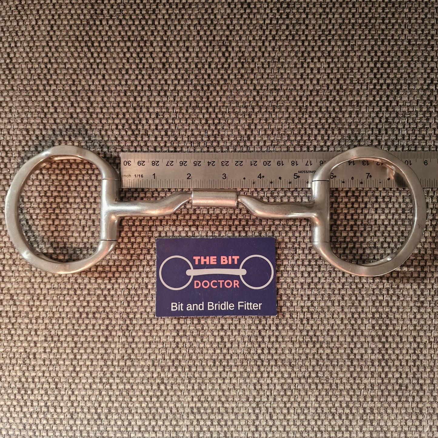 5" 5.25" myler mb04 wide ported barrel eggbutt snaffle with hooks Bit B1793