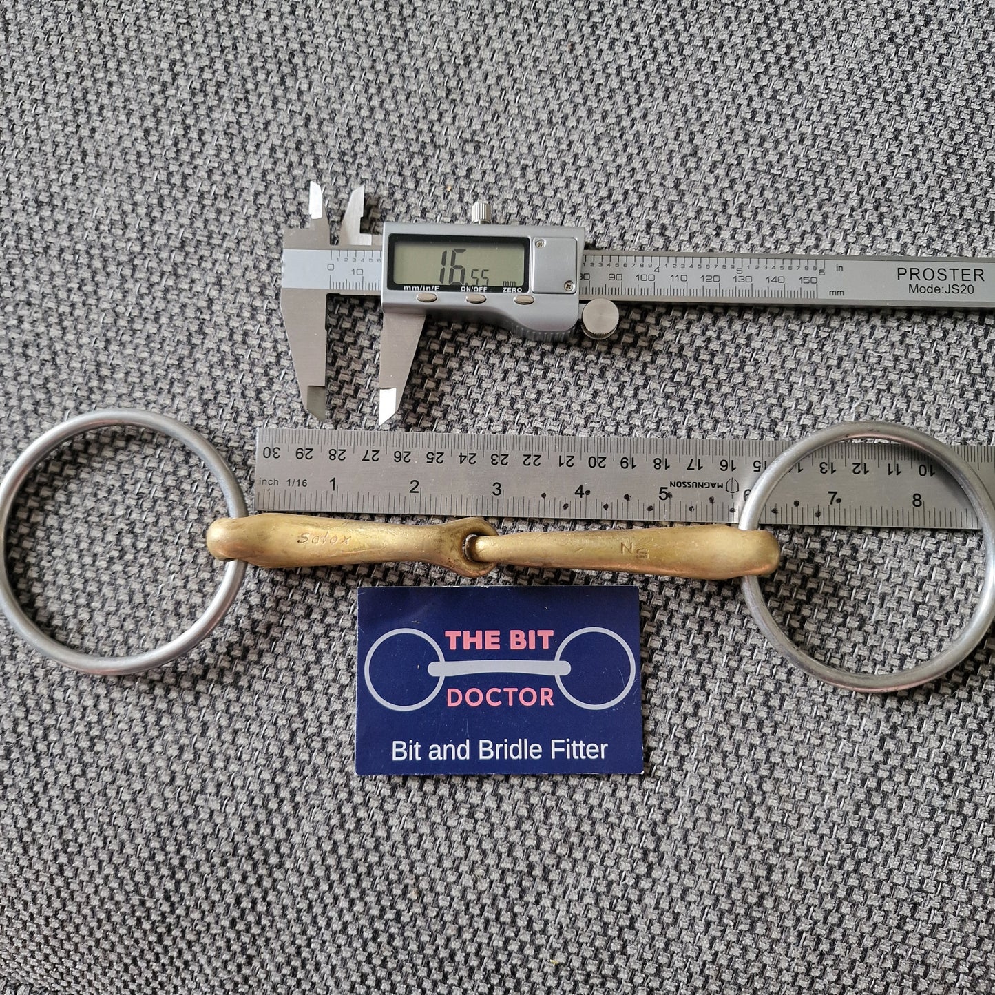 5.75" Neue Schule Demi anky jointed loose ring snaffle Bit B1559