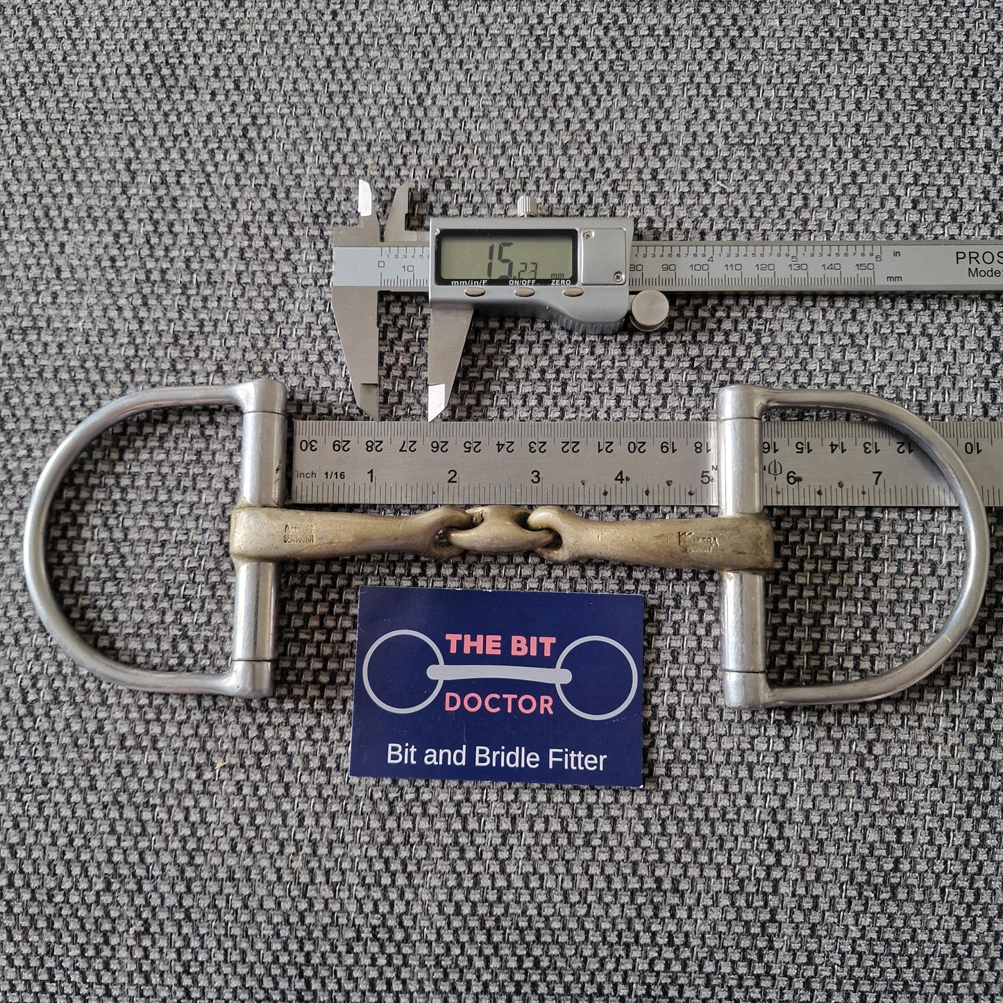 5" Sprenger RS dynamic d-ring lozenge snaffle Bit B1552
