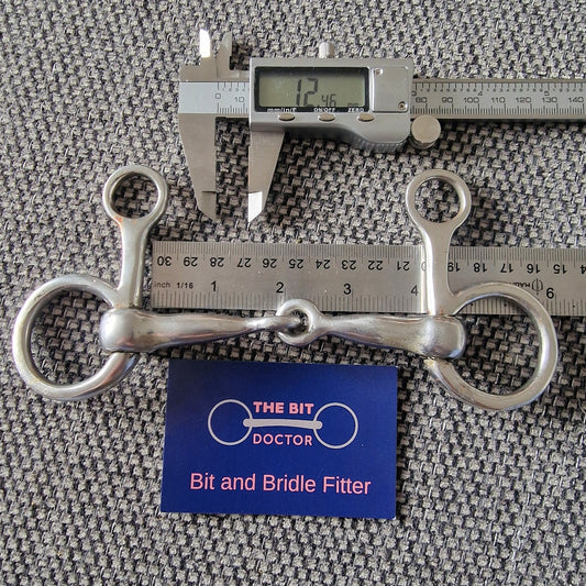 4" fylde neat jointed hanging cheek snaffle Bit B1317