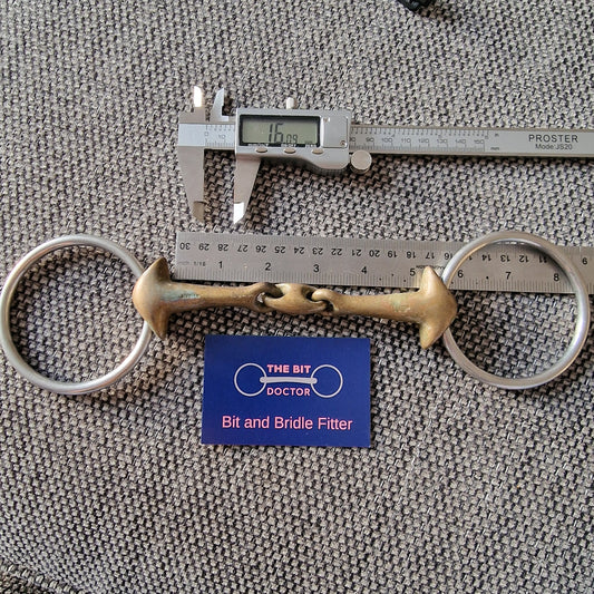 5" sprenger kk ultra lozenge loose ring 2-type sleeved snaffle Bit B1291