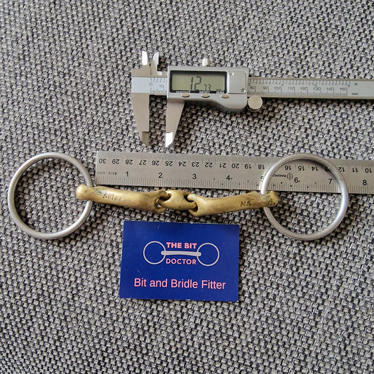 4.75" Neue Schule Verbindend Lozenge Loose Ring bradoon Snaffle bit B886