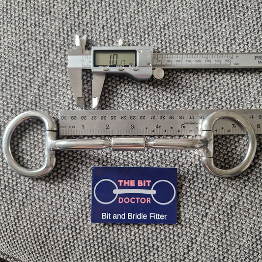 5.5" horsemanship saddery HP relief mullen barrel eggbutt bradoon snaffle bit  B777