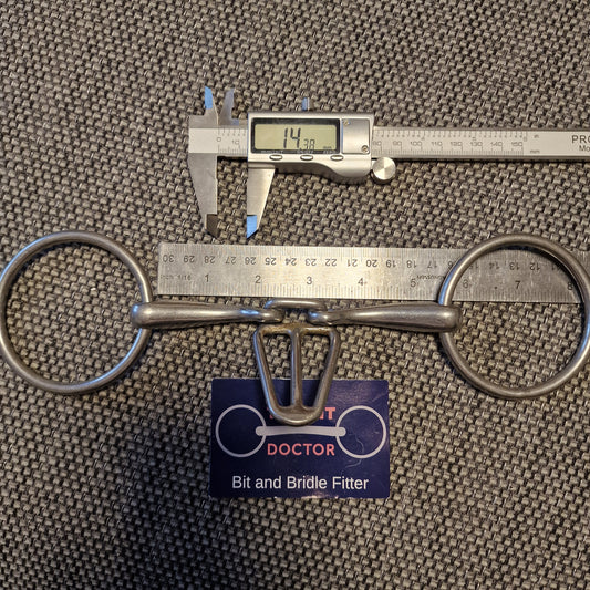 5.25" loose ring nagbutt tongue grid Snaffle bit B1101