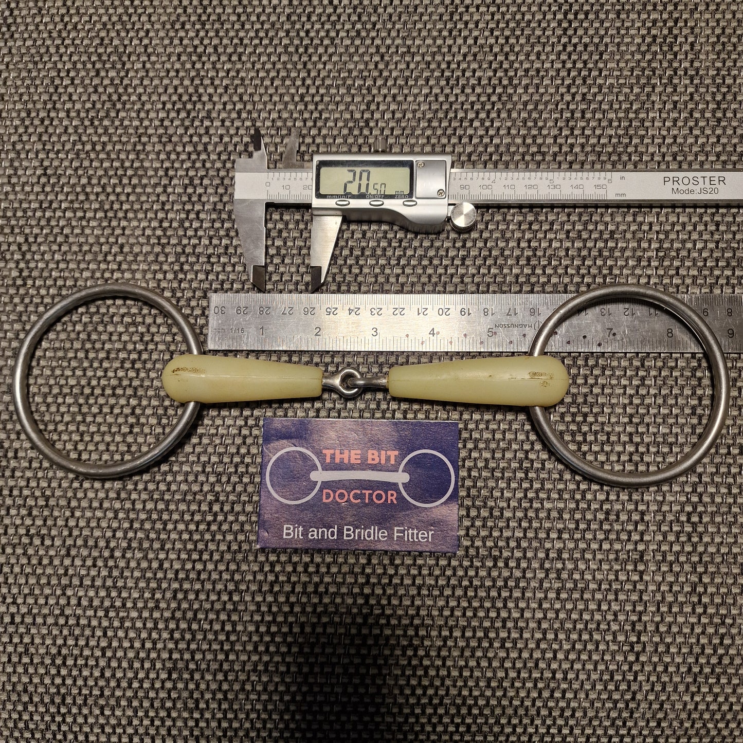 5.5" happy mouth jointed loose ring snaffle bit B552