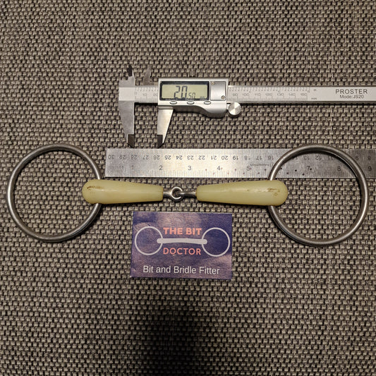 5.5" happy mouth jointed loose ring snaffle bit B552