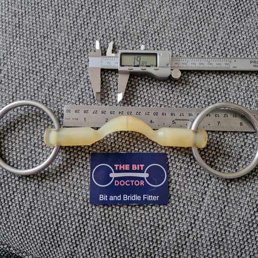 5.5" Nathe ported loose ring snaffle bit B1137