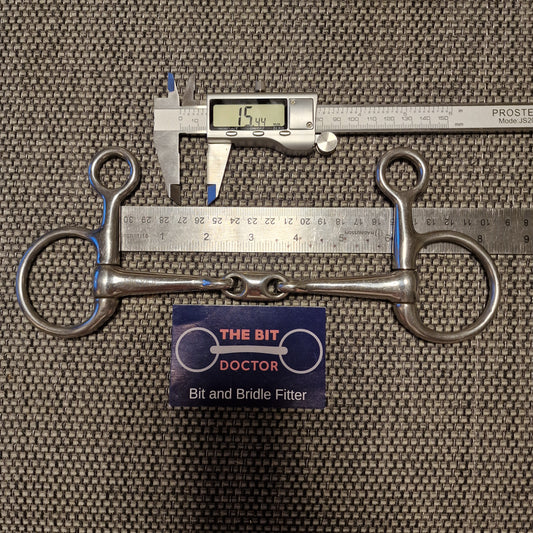 6" hanging cheek lozenge snaffle bit B1191