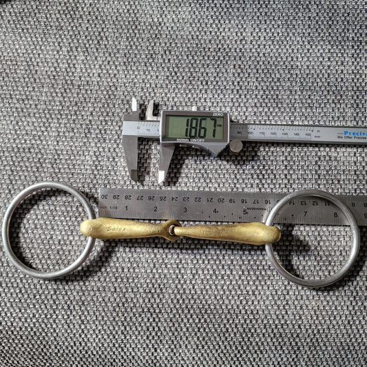 5.5" Neue schule demi anky loose ring snaffle bit B517