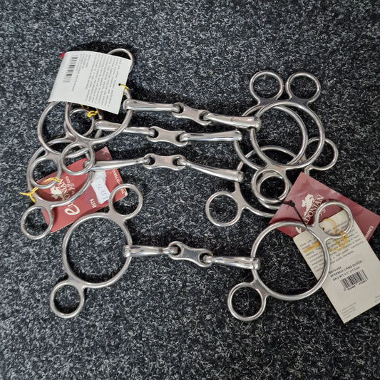 Clearance New french link 2 ring universal gag bit