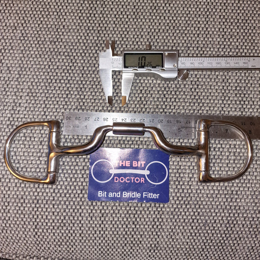 5.5" custom myler mb05 ported barrel d-ring snaffle Bit B1619