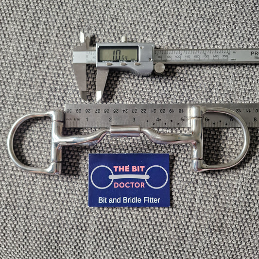5" Myler mb04 low port comfort barrel d-ring snaffle bit B631