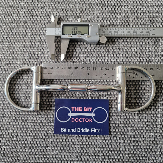 4.75" new mullen barrel d-ring snaffle Bit B1397