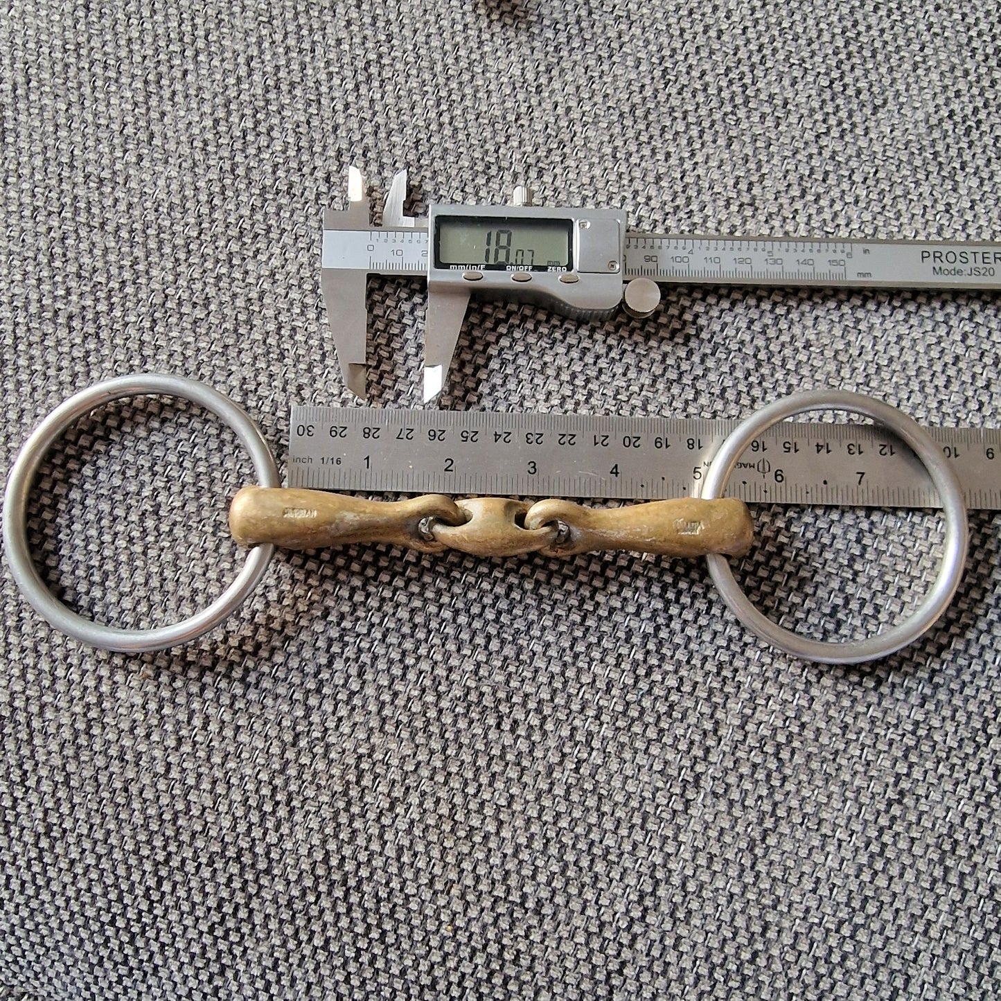 4.75" sprenger ultra kk loose ring lozenge snaffle Bit B1290